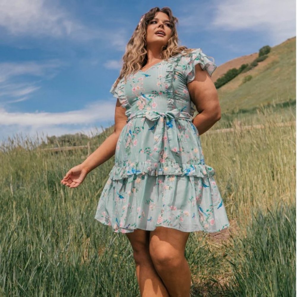 NWT JessaKae Boutique Blue Heaven Dress Women's XL